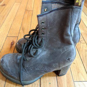 Dr. Martens Diva Darcie Brown High Heeled Boots Size 8